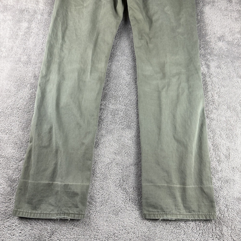 Levis 581 64 Straight Regular Fit Jeans Mens 36x31 Green Mid Rise - Picture 11 of 14